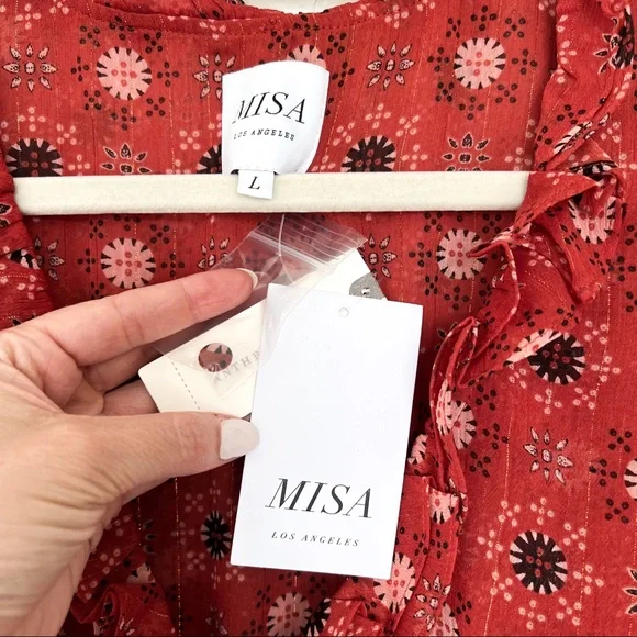 Anthropologie MISA Los Angeles Veruka Dress in Maravi Dots - Picture 12 of 12